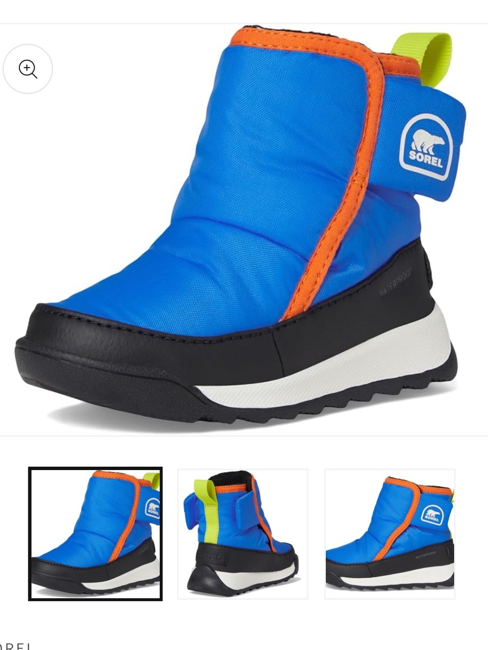 Like New! Sorel Childrens Whitney Winter Snow Boot in Blue. Size 7.